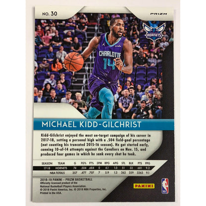 2018-19 Michael Kidd Gilchrist Cracked Ice Red Prizm