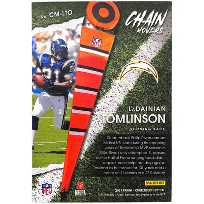 2021 Contenders LaDainian Tomlinson Chain Movers