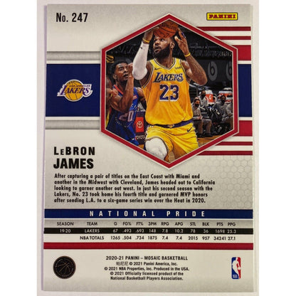 2020-21 Mosaic Lebron James National Pride