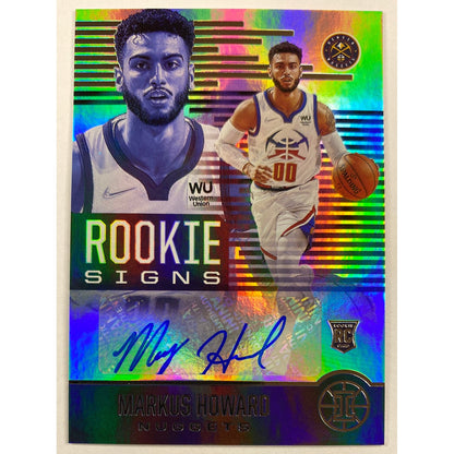 2020-21 Illusions Markus Howard Rookie Signs