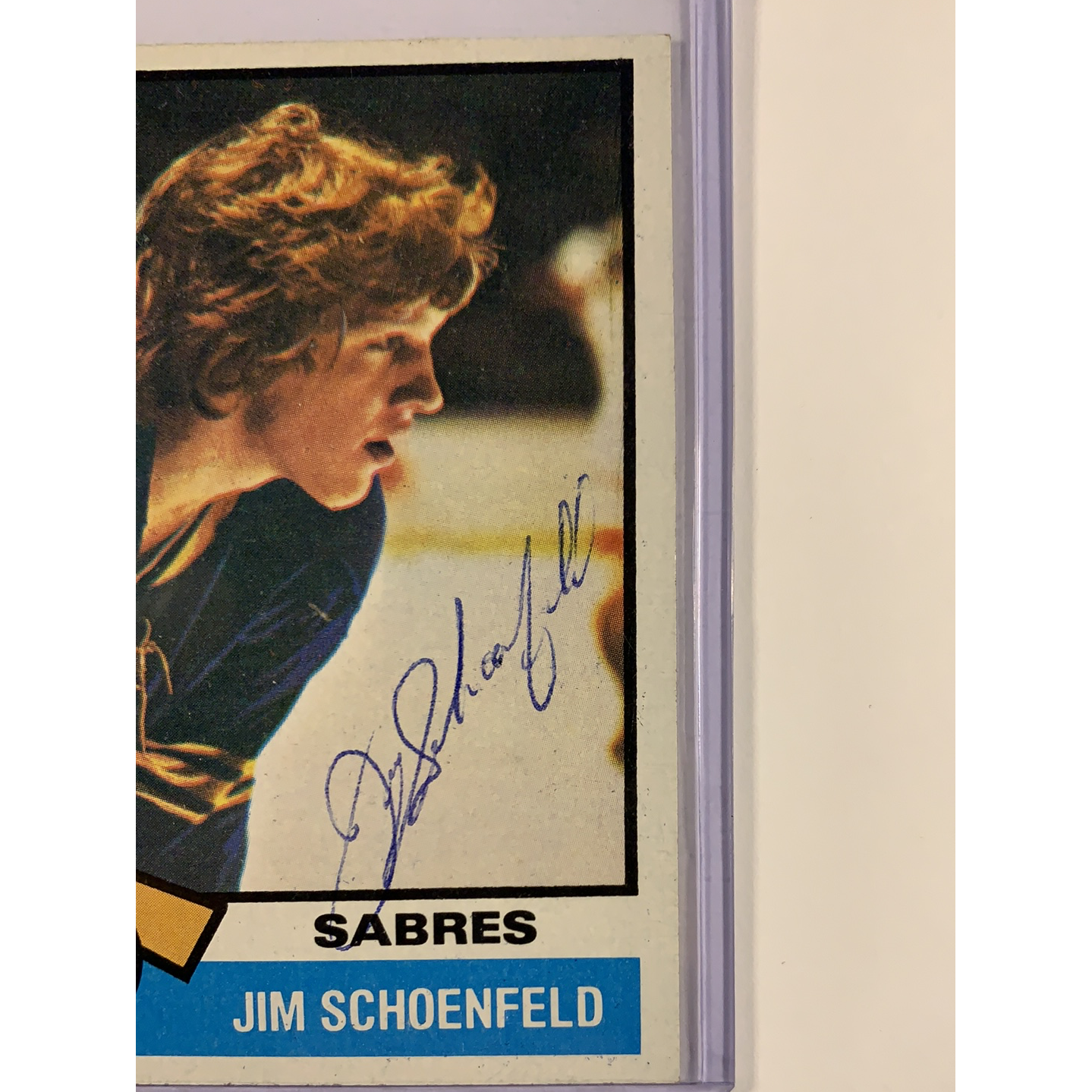  1974-75 Topps Jim Schoenfeld In Person Auto  Local Legends Cards & Collectibles