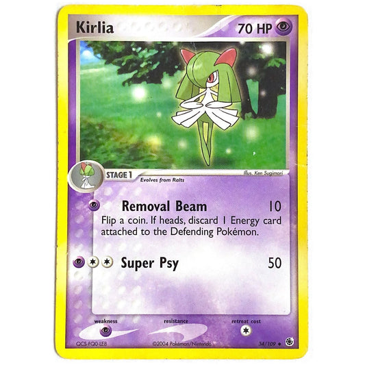  Ruby & Sapphire Kirlia Uncommon Non-Holo 34/109 *Light PLAY  Local Legends Cards & Collectibles