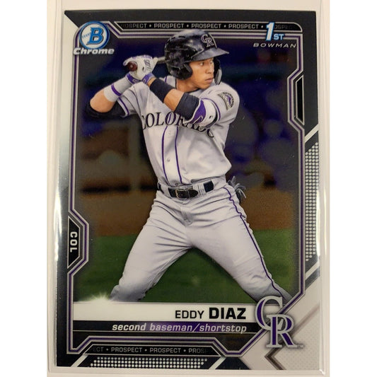  2021 Bowman 1st Chrome Eddy Diaz BCP-33  Local Legends Cards & Collectibles