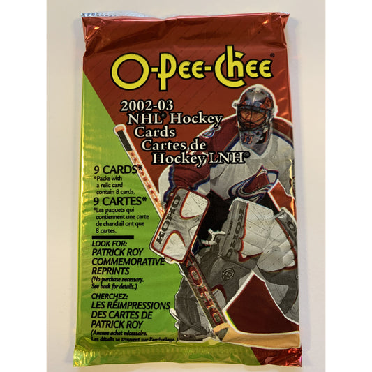  2002-03 O-Pee-Chee NHL Hockey Card Pack  Local Legends Cards & Collectibles