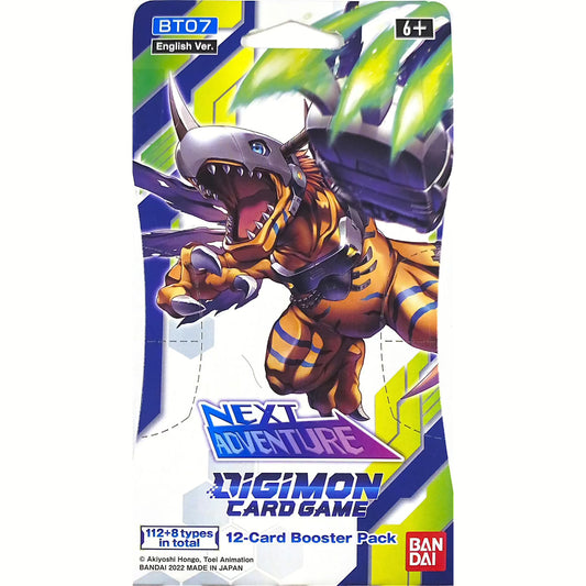 Bandai Digimon Card Game Next Adventure Sleeved Booster Pack BT07