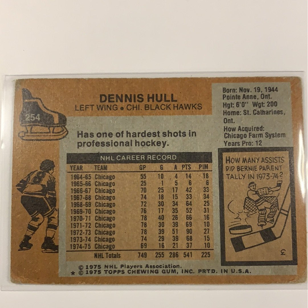  1975-76 Topps Dennis Hull  Local Legends Cards & Collectibles