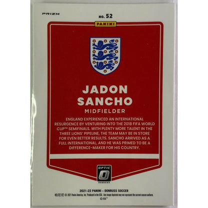 2021-22 Donruss Optic Jadon Sancho Silver Holo