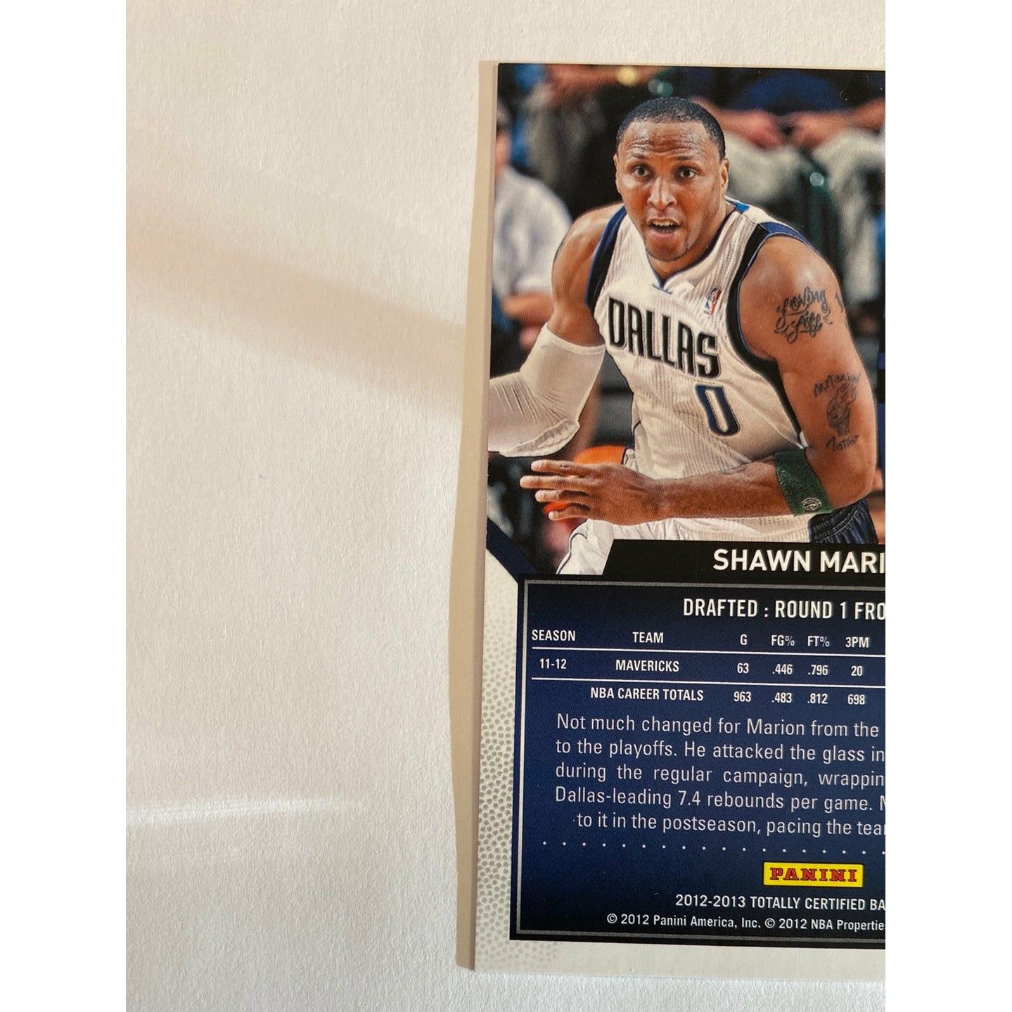 2012-13 Totally Certified Shawn Marion /299