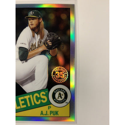  2020 Topps AJ Puk 35th Anniversary Chrome Refractor RC  Local Legends Cards & Collectibles