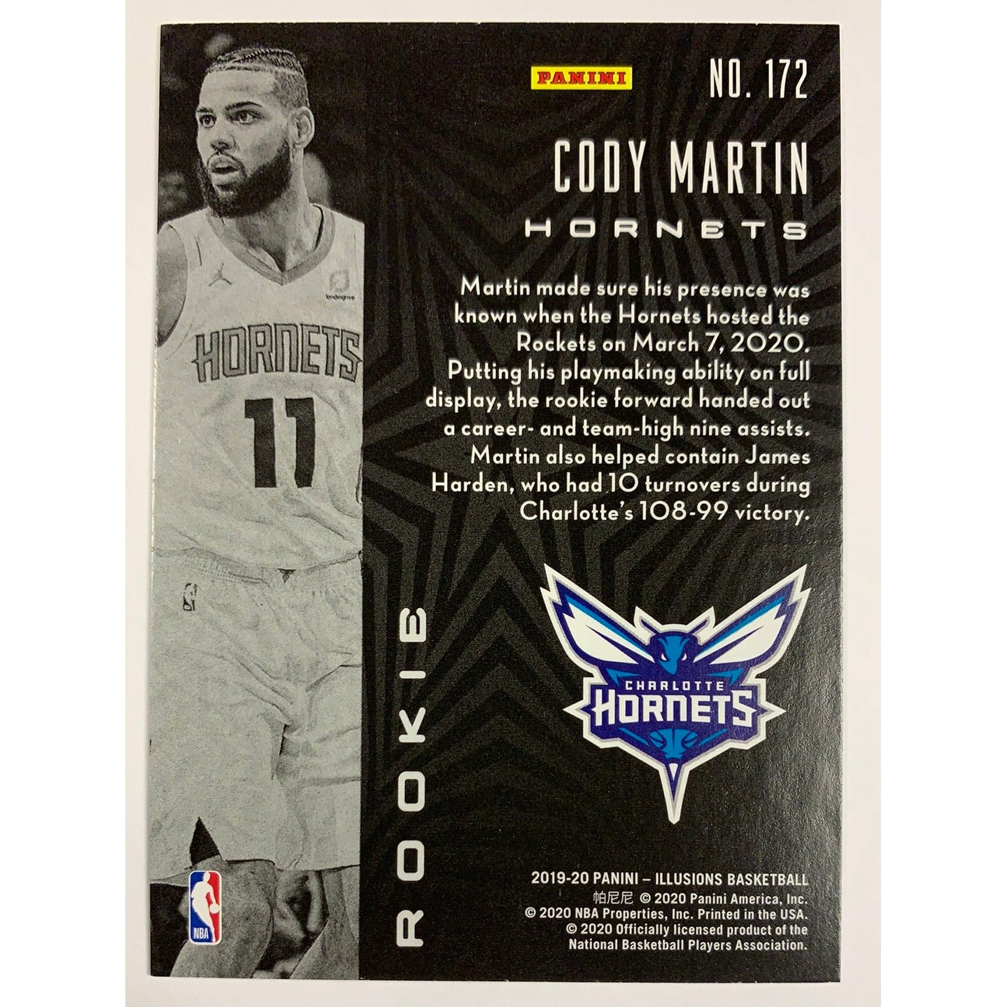 2019-20 Illusions Cody Martin Pink Parallel RC