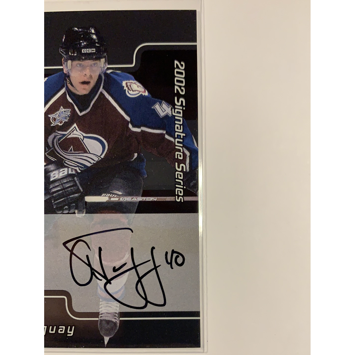  2002-03 In The Game Alex Tanguay Signature Series  Local Legends Cards & Collectibles