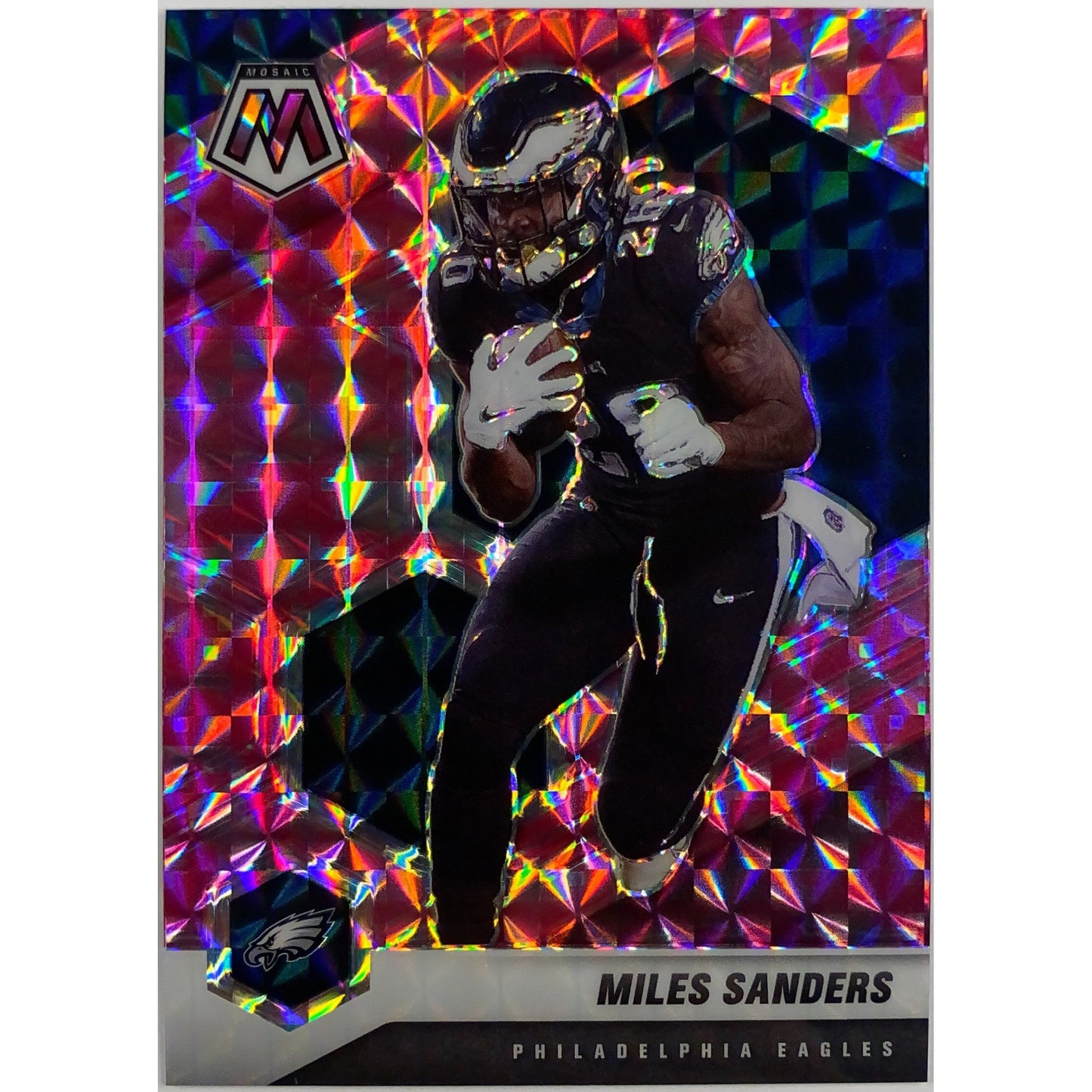 2021 Mosaic Miles Sanders Pink Mosaic Prizm