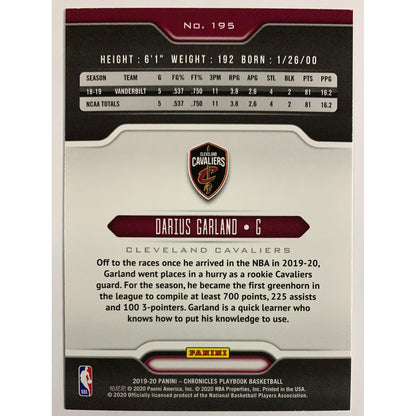 2019-20 Playbook Darius Garland RC