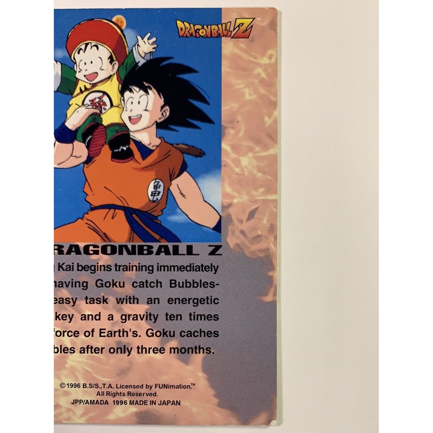  1996 JPP/Amada Dragon Ball Z Goku Chases Bubbles #43  Local Legends Cards & Collectibles