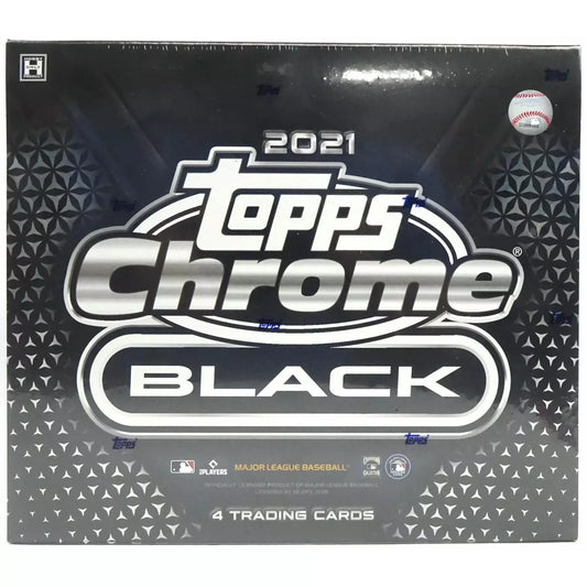 2021 Topps Chrome Black MLB Baseball Hobby Box