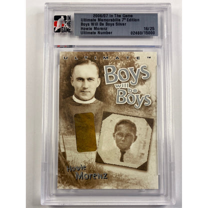 2006-07 In The Game Howie Morenz Boys Will Be Boys Patch /25