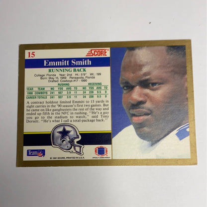 1991 Score Emmitt Smith #15