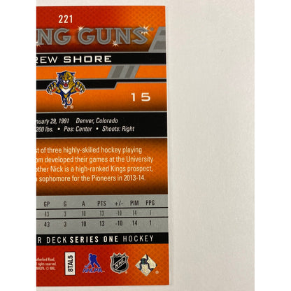 2013-14 Upper Deck Series 1 Drew Shore Young Guns