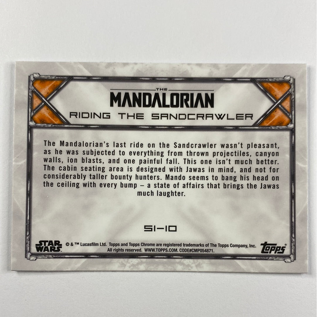 Topps Chrome The Mandalorian Riding the Sandcrawler