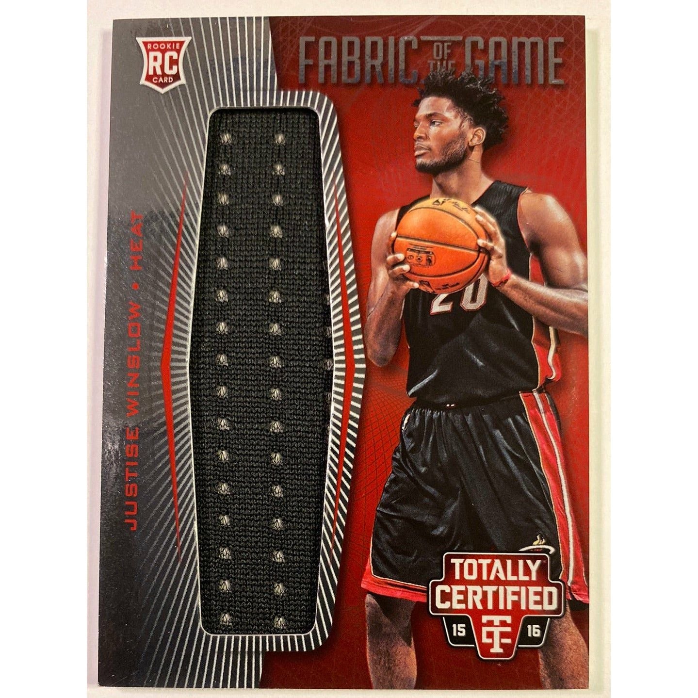  2015-16 Totally Certified Justise Winslow Fabric of the Game RC /199  Local Legends Cards & Collectibles