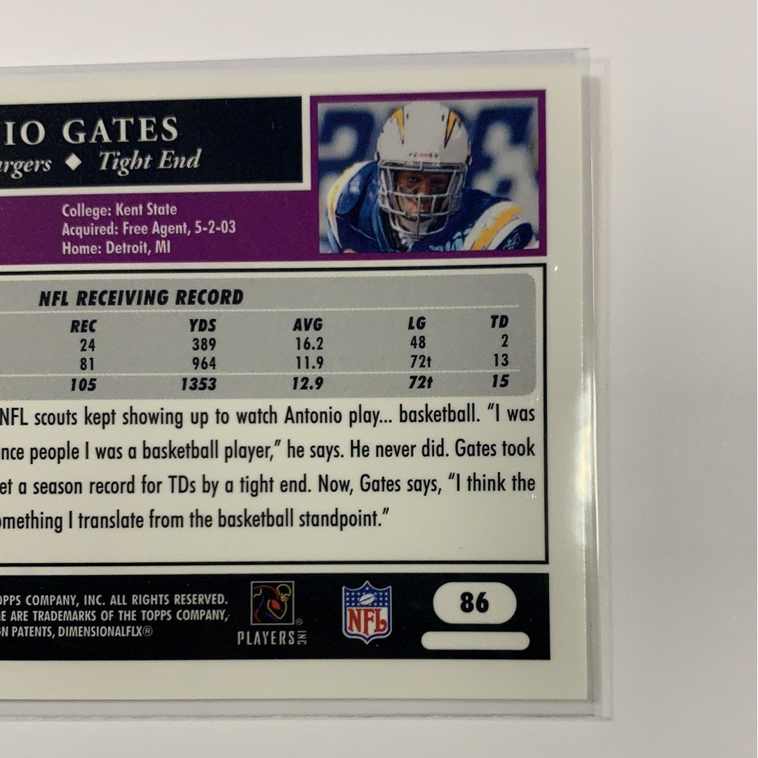  2005 Topps 50th Anniversary Antonio Gates Base #86  Local Legends Cards & Collectibles