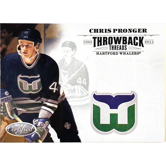 Chris Pronger 1993 Hartford Whalers Away Throwback NHL Hockey Jersey