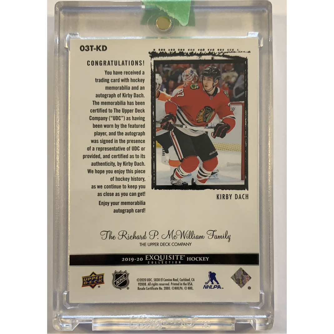  2019-20 Upper Deck Ice Exquisite Auto Material Kirby Dach 3/5 RPA  Local Legends Cards & Collectibles