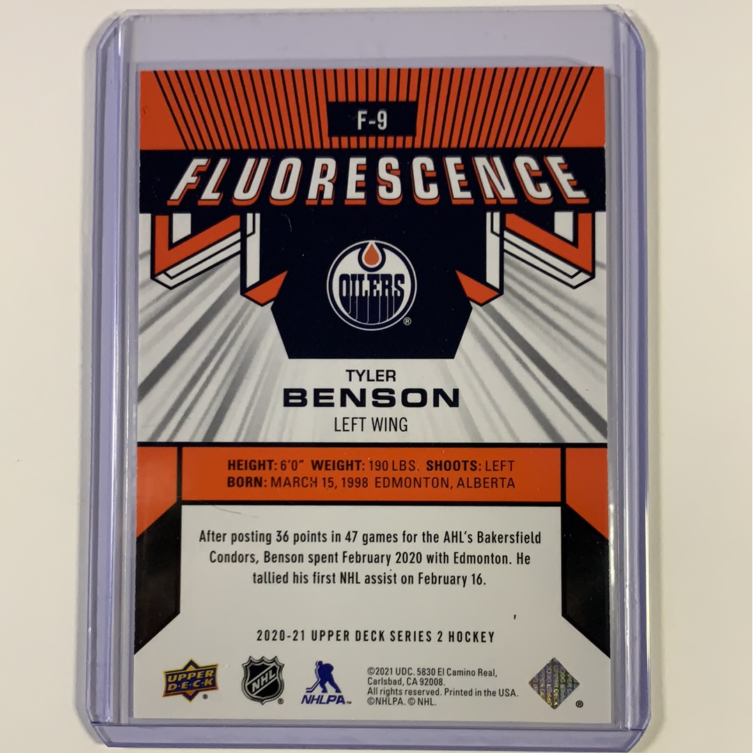  2020-21 Upper Deck Series 2 Tyler Benson Fluorescence Rookie Card  Local Legends Cards & Collectibles