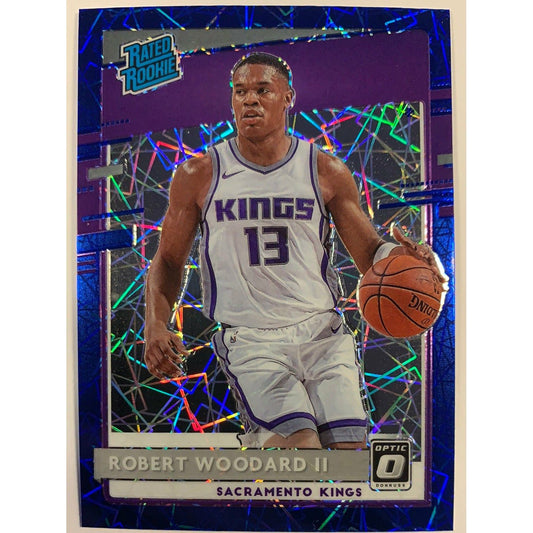  2020-21 Donruss Optic Robert Woodard Blue Velocity Rated Rookie  Local Legends Cards & Collectibles