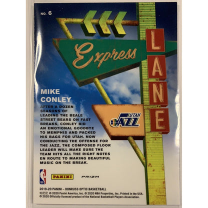  2019-20 Donruss Optic Mike Conley Express Lane Silver Holo  Local Legends Cards & Collectibles