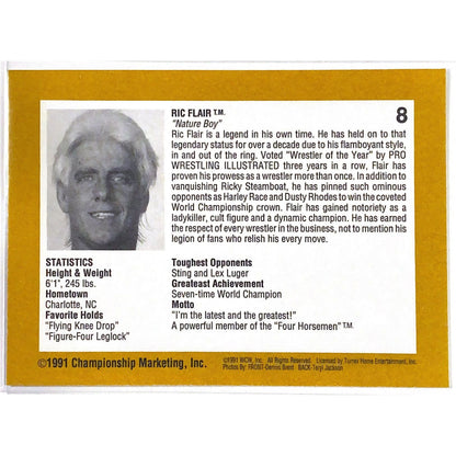  1991 Turner Entertainment WCW Ric Flair #8  Local Legends Cards & Collectibles