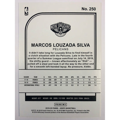  2019-20 Hoops Marcos Louzada Silva RC  Local Legends Cards & Collectibles