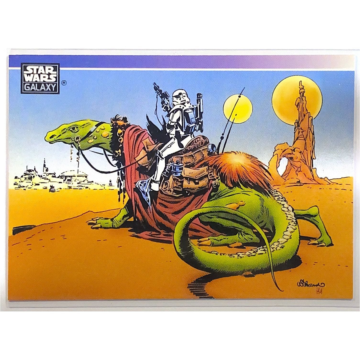 1993 Topps Star Wars Galaxy Stormtrooper and Dewback Promo Card  Local Legends Cards & Collectibles