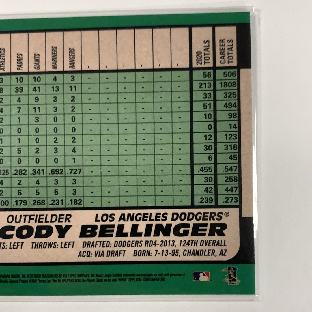  2021 Bowman Chrome Cody Bellinger 91’ Refractor  Local Legends Cards & Collectibles
