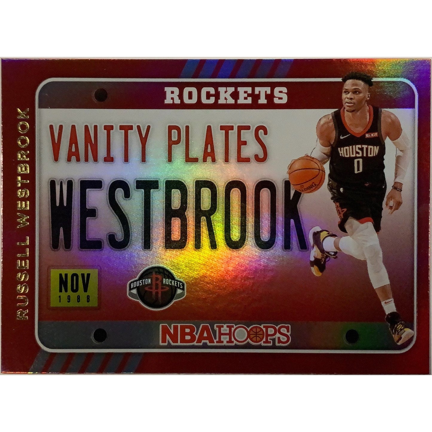  2020-21 Hoops Russel Westbrook Vanity Plates  Local Legends Cards & Collectibles
