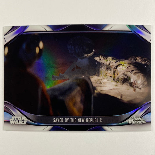 Topps Chrome The Mandalorian Saved By The New Republic Refractor