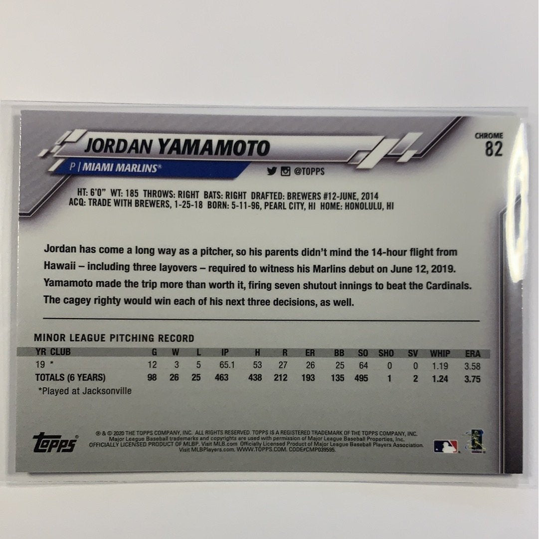  2020 Topps Chrome Jordan Yamamoto RC  Local Legends Cards & Collectibles