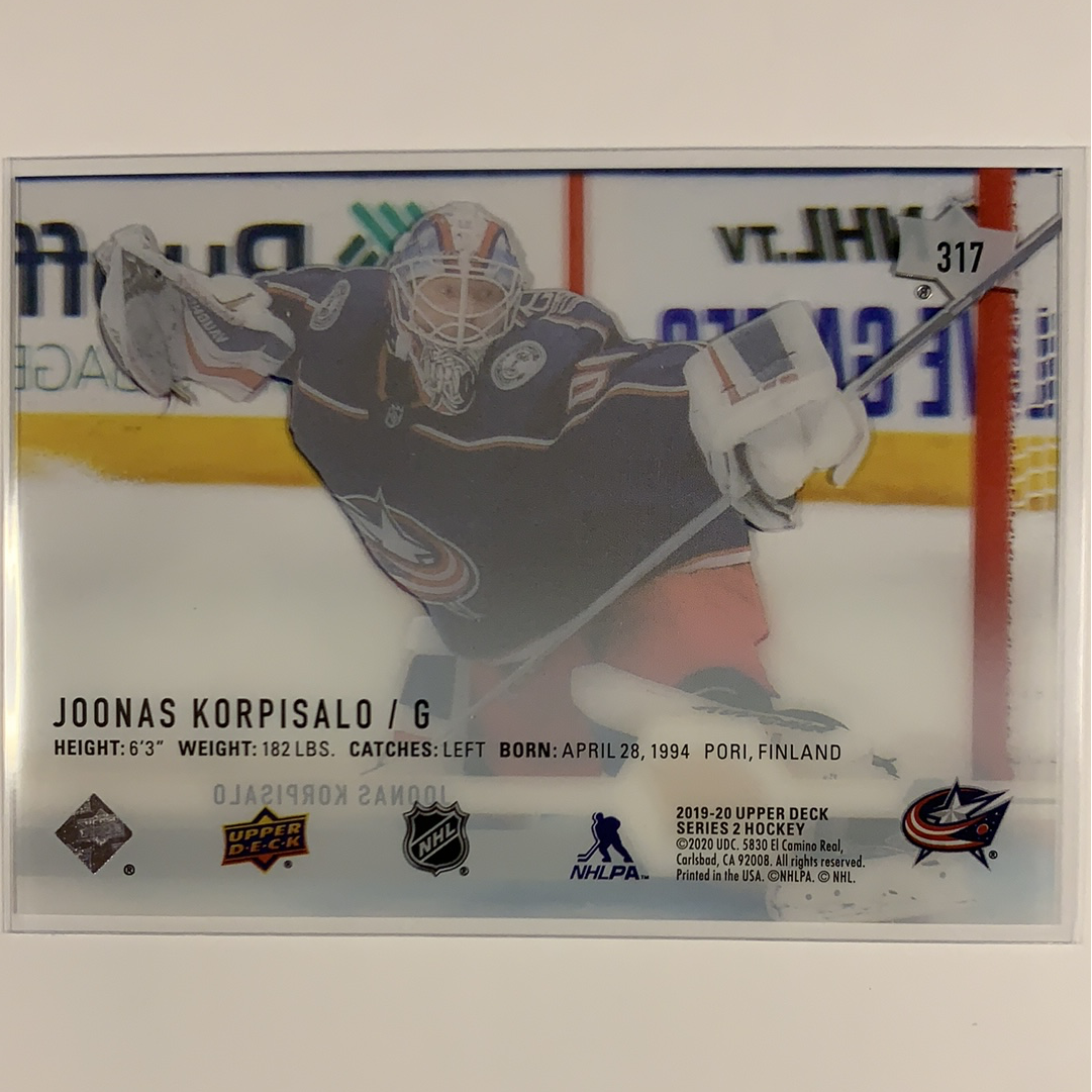  2019-20 Upper Deck Jonás Korpisalo Clear Cut  Local Legends Cards & Collectibles