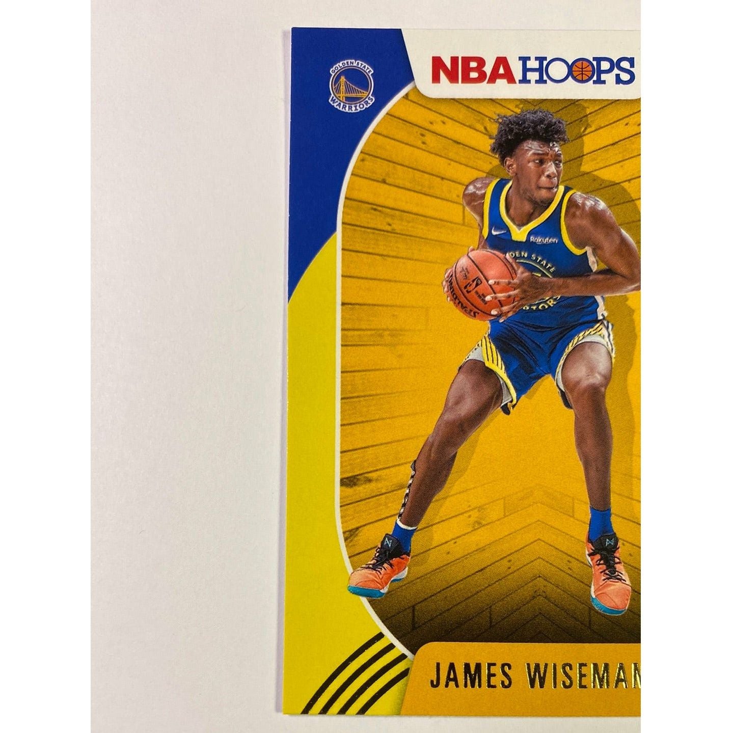 2020-21 Hoops James Wiseman Yellow Flood RC