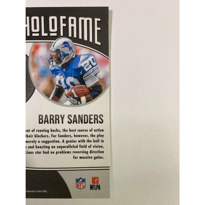 2021 Mosaic Barry Sanders Green HoloFame