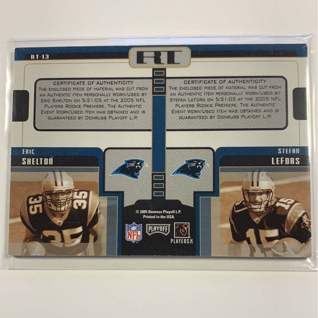  2005 Donruss Playoff Honors 2005 Eric Shelton Stefan Lefors Dual Jersey Patch  Local Legends Cards & Collectibles