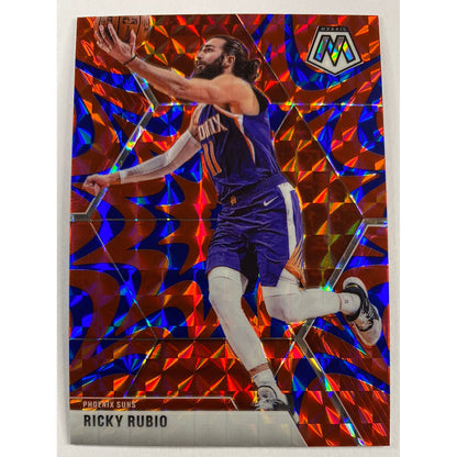 2019-20 Mosaic Ricky Rubio Red Blue Reactive Prizm