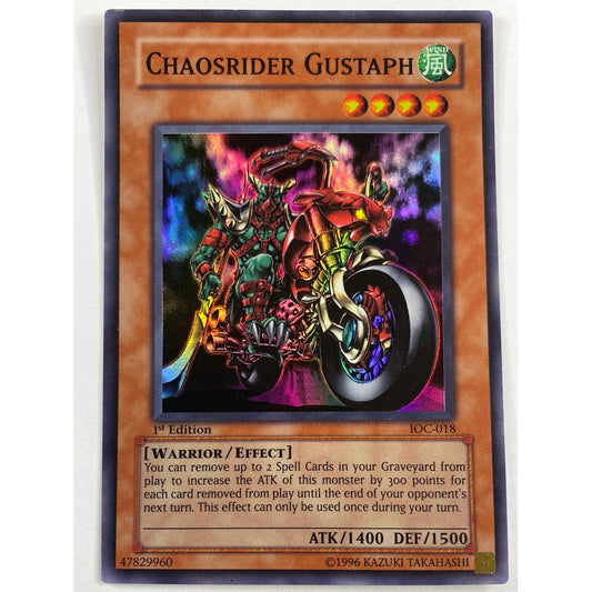 1st Edition Chaosrider Gustaph Super Rare IOC-018