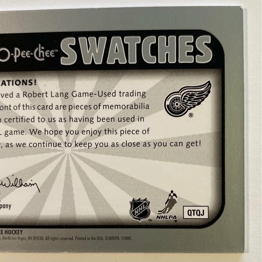 2006-07 O-Pee-Chee Robert Lang OPC Swatches