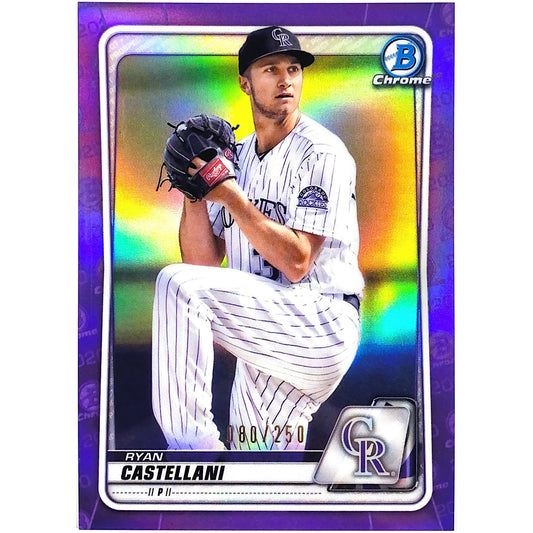 2020 Bowman Chrome Ryan Castellani Purple Refractor /250