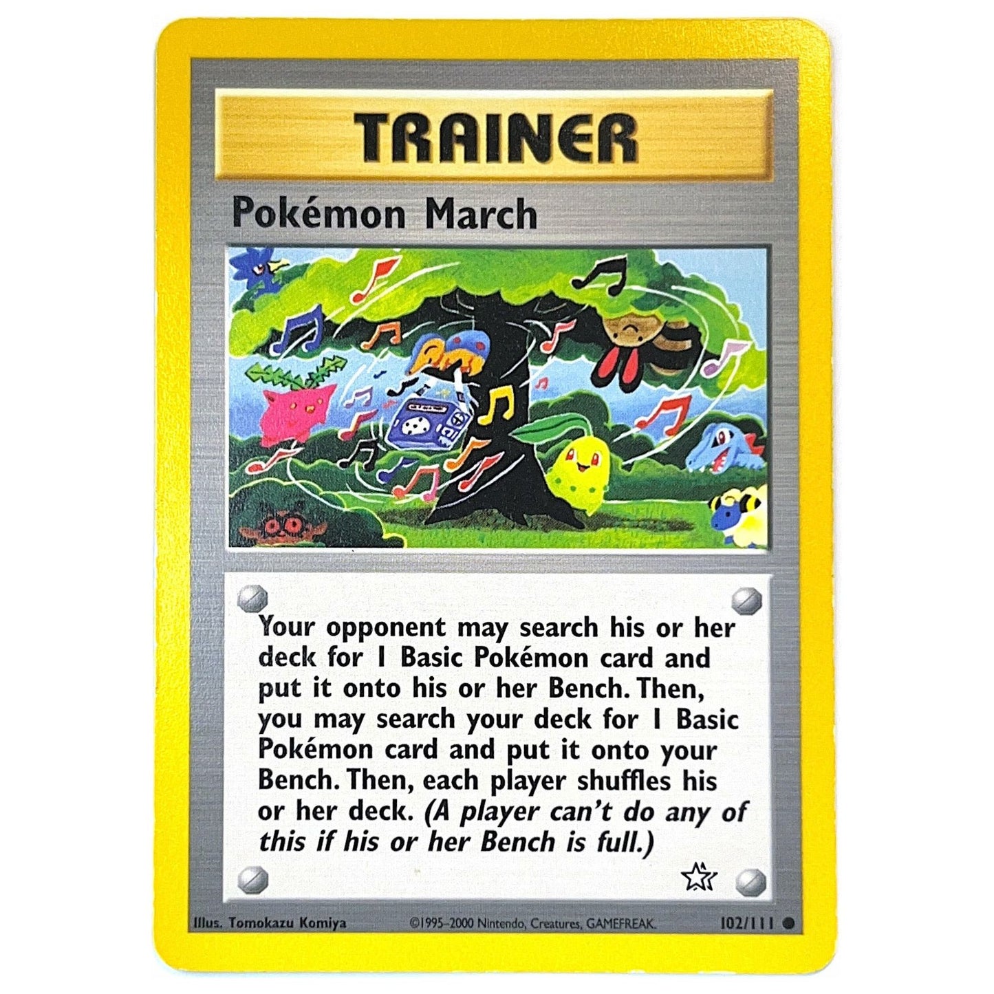 Neo Genesis Pokemon March Trainer Common Non-Holo 102/111