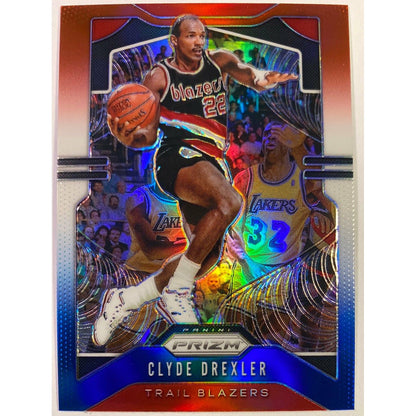  2019-20 Panini Prizm Clyde Drexler Red White Blue Prizm  Local Legends Cards & Collectibles