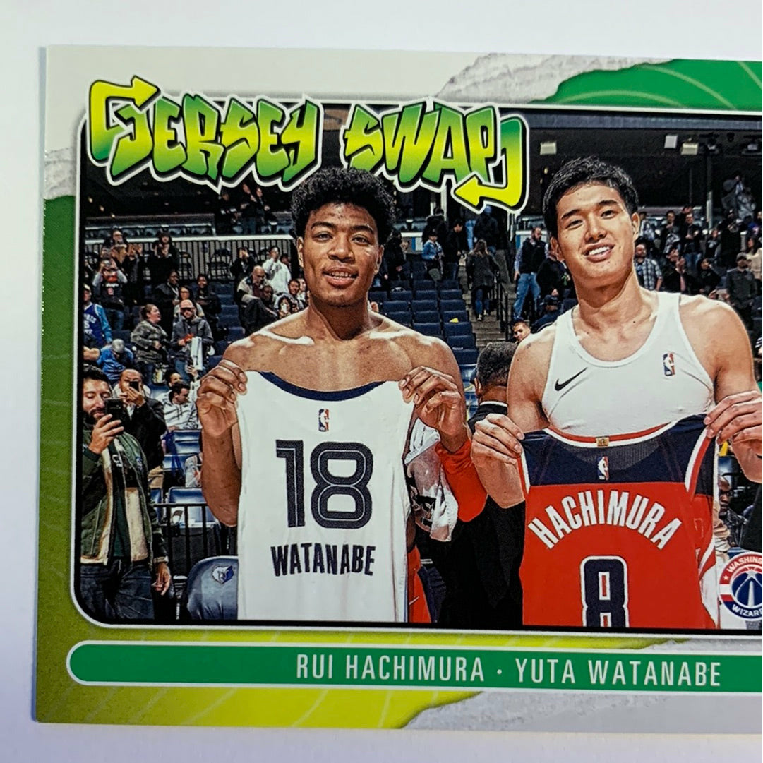 2020-21 Hoops Rui Hachimura Yuta Watanabe Jersey Swap