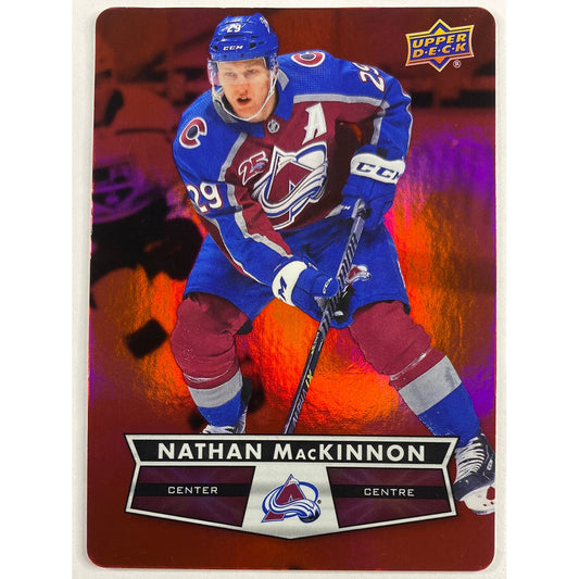 2021-22 Tim Hortons Nathan McKinnon Red Die Cut