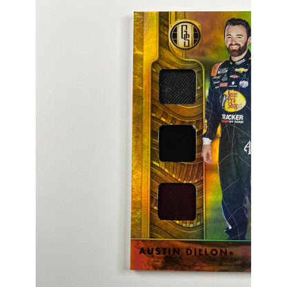 2022 Chronicles Gold Standard Austin Dillon Newly Minted Triple Race Worn/Used Patch